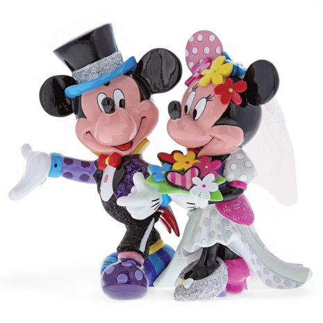 Disney BRITTO Collection Mickey and Minnie Mouse Wedding Figurine Disney BRITTO Collection Mickey and Minnie Mouse Wedding Figurine