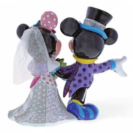 Disney BRITTO Collection Mickey and Minnie Mouse Wedding Figurine Disney BRITTO Collection Mickey and Minnie Mouse Wedding Figurine