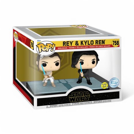 Funko Star Wars POP! Movie Moments Vinyl Bobble-Head 2-Pack Kylo & Rey 9 cm Funko Star Wars POP! Movie Moments Vinyl Bobble-Head 2-Pack Kylo & Rey 9 cm