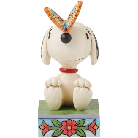 Peanuts by Jim Shore The Perfect Landing (Snoopy with Butterfly on Nose Figurine) Peanuts by Jim Shore The Perfect Landing (Snoopy with Butterfly on Nose Figurine)