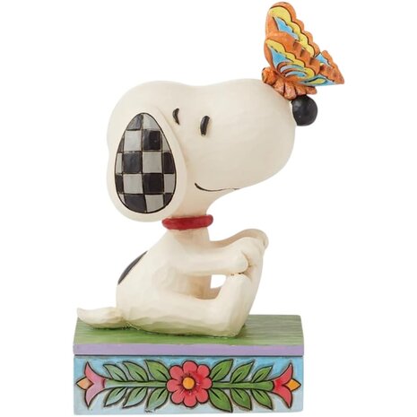 Peanuts by Jim Shore The Perfect Landing (Snoopy with Butterfly on Nose Figurine) Peanuts by Jim Shore The Perfect Landing (Snoopy with Butterfly on Nose Figurine)