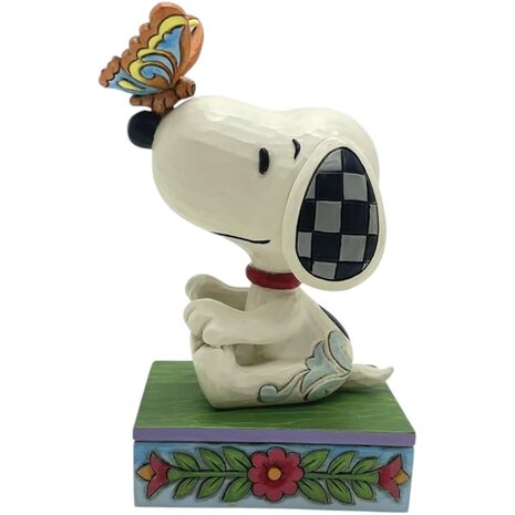 Peanuts by Jim Shore The Perfect Landing (Snoopy with Butterfly on Nose Figurine) Peanuts by Jim Shore The Perfect Landing (Snoopy with Butterfly on Nose Figurine)