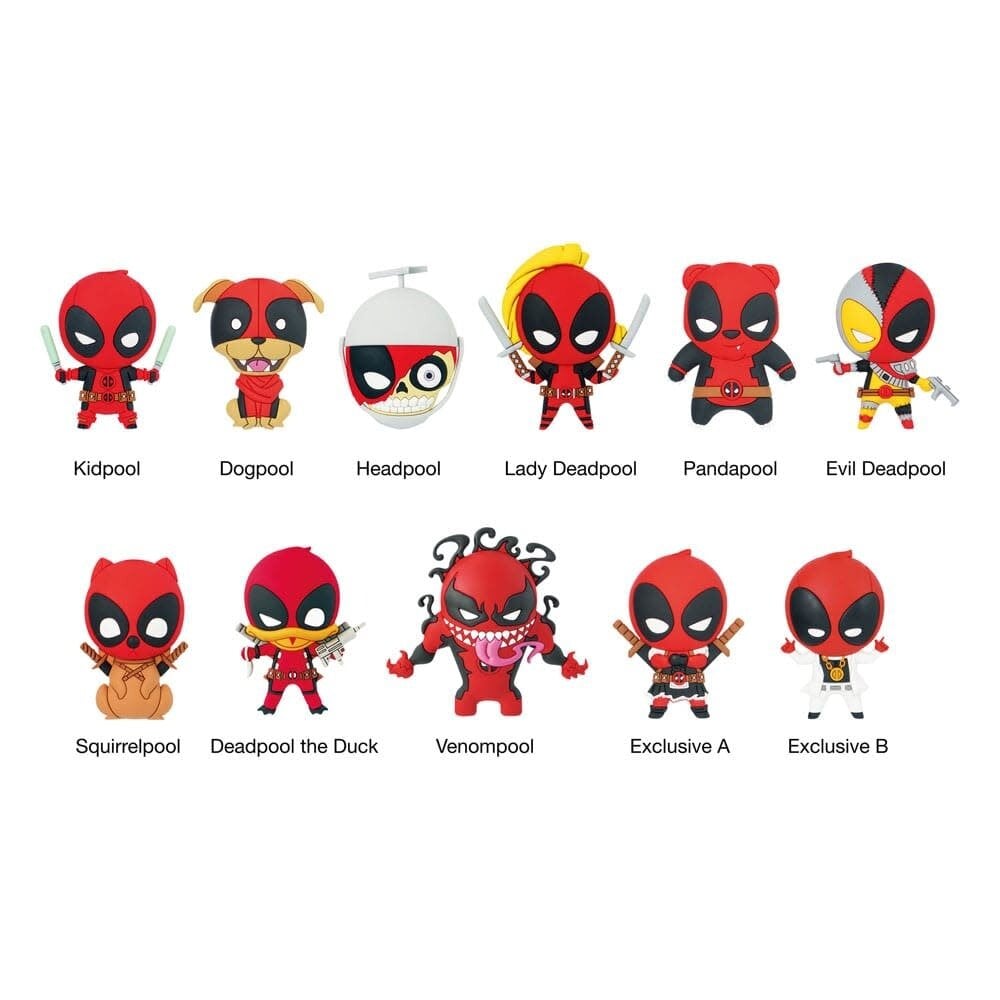 Monogram Marvel PVC Bag Clips Deadpool Serie 3 Monogram Marvel PVC Bag Clips Deadpool Serie 3