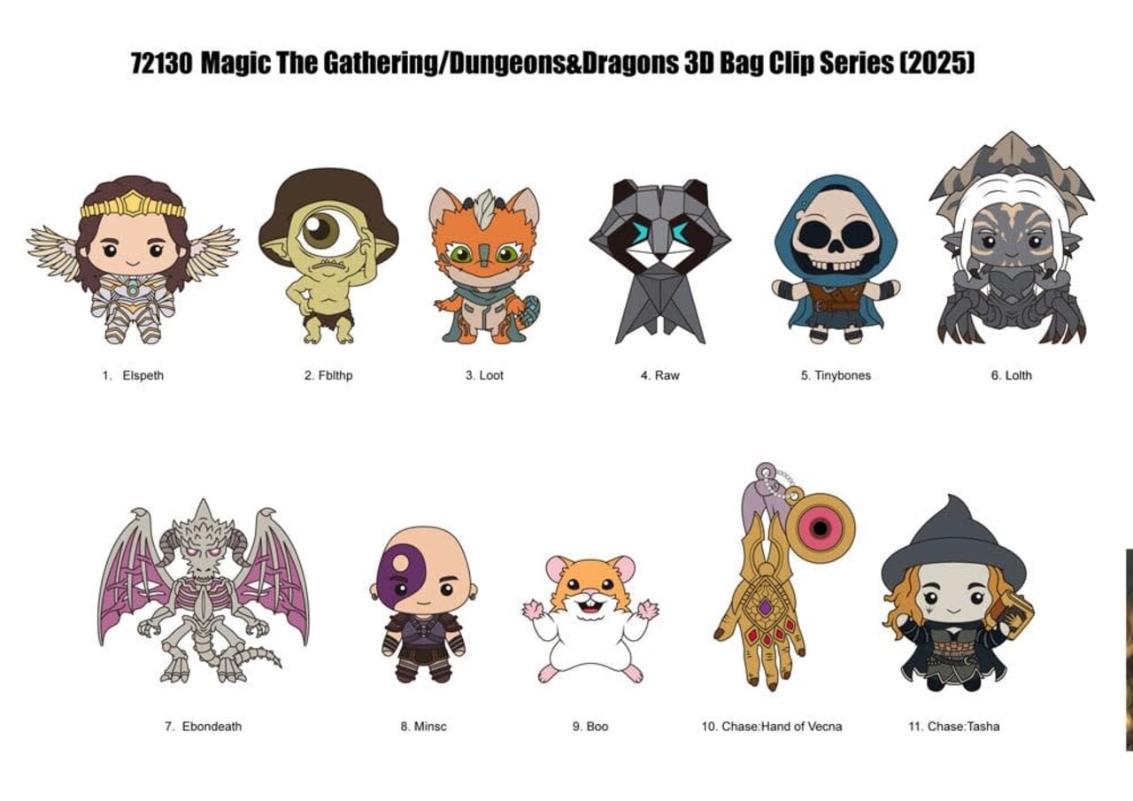 Monogram Magic the Gathering 3D PVC Bag Clips Series 1 Monogram Magic the Gathering 3D PVC Bag Clips Series 1