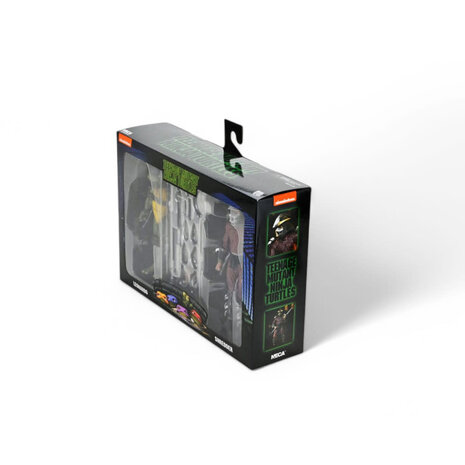 NECA Teenage Mutant Ninja Turtles (1990 Movie) Action Figure Roof Top Battle Shredder vs Leo 18 cm NECA Teenage Mutant Ninja Turtles (1990 Movie) Action Figure Roof Top Battle Shredder vs Leo 18 cm