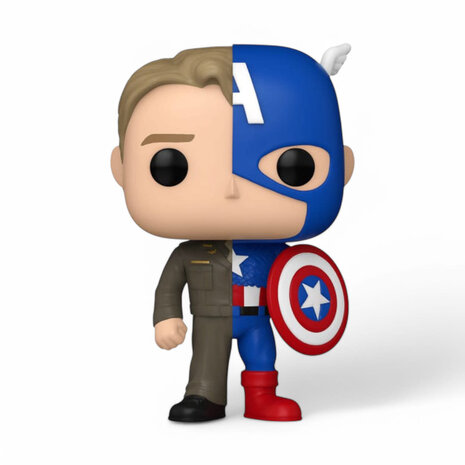 Funko Marvel POP! Vinyl Figure Split- Captain A/Steve Funko Marvel POP! Vinyl Figure Split- Captain A/Steve
