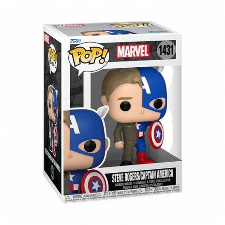 Funko Marvel POP! Vinyl Figure Split- Captain A/Steve Funko Marvel POP! Vinyl Figure Split- Captain A/Steve