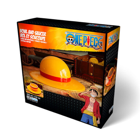 Abysse Corp ONE PIECE Bowl and saucer Strawhat Abysse Corp ONE PIECE Bowl and saucer Strawhat