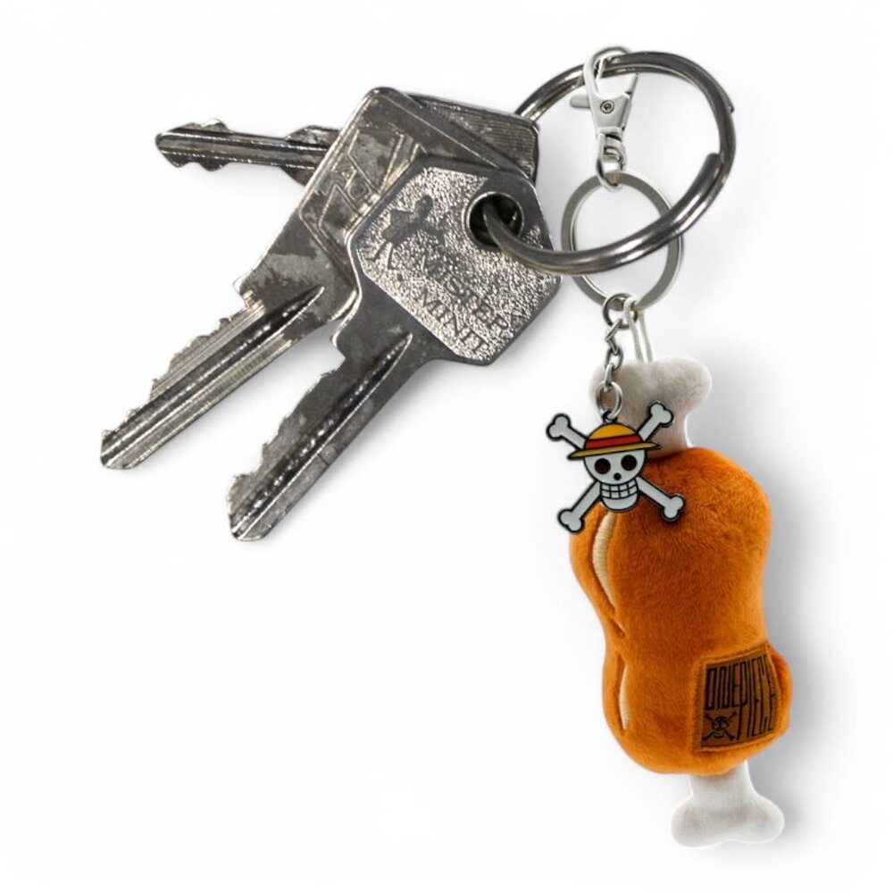 Abysse Corp ONE PIECE Plush Keychain Meat on a bone Abysse Corp ONE PIECE Plush Keychain Meat on a bone