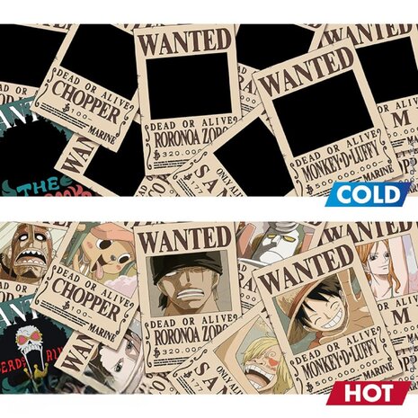 Abysse Corp ONE PIECE - Mug Heat Change - 460 ml - Wanted Abysse Corp ONE PIECE - Mug Heat Change - 460 ml - Wanted
