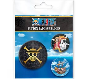 AbyStyle ONE PIECE - Badge Pack - Skull & Luffy AbyStyle ONE PIECE - Badge Pack - Skull & Luffy
