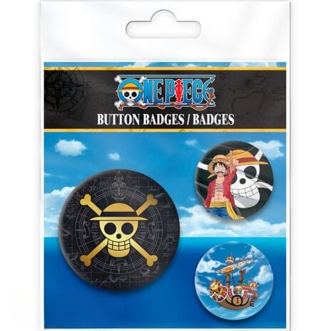 AbyStyle ONE PIECE - Badge Pack - Skull & Luffy AbyStyle ONE PIECE - Badge Pack - Skull & Luffy