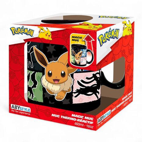 AbyStyle POKEMON - Mug Heat Change - 460 ml - Eevee - cardboard box AbyStyle POKEMON - Mug Heat Change - 460 ml - Eevee - cardboard box