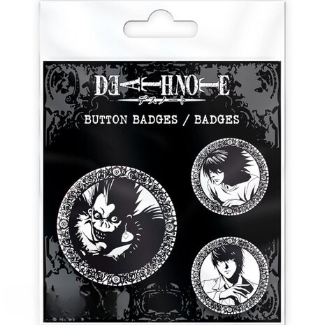 AbyStyle DEATH NOTE - Badge Pack - Light, L & Ryuk AbyStyle DEATH NOTE - Badge Pack - Light, L & Ryuk