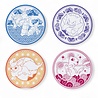 Abysse Corp POKEMON Set of 4 Plates Japanese Style Abysse Corp POKEMON Set of 4 Plates Japanese Style