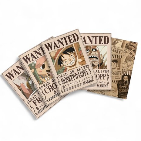 AbyStyle ONE PIECE - Postcards - Wanted Set 1 AbyStyle ONE PIECE - Postcards - Wanted Set 1