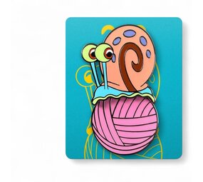 Youtooz Collectibles SpongeBob SquarePants Pin Badge Gary Yarn Spinning Youtooz Collectibles SpongeBob SquarePants Pin Badge Gary Yarn Spinning