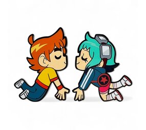 Youtooz Collectibles Scott Pilgrim Pin Badge Scott & Ramona Kissing Youtooz Collectibles Scott Pilgrim Pin Badge Scott & Ramona Kissing