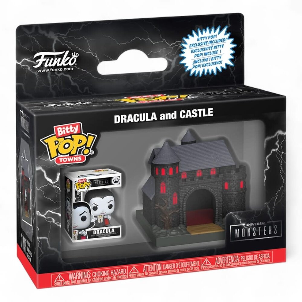 Funko Universal Monsters Bitty POP! Towns Vinyl Figure Dracula with Castle Funko Universal Monsters Bitty POP! Towns Vinyl Figure Dracula with Castle