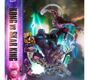 Prime 1 Studio Godzilla x Kong: The New Empire Ultimate Diorama Masterline Series Statue Kong vs Skar King Bonus Version Prime 1 Studio Godzilla x Kong: The New Empire Ultimate Diorama Masterline Series Statue Kong vs Skar King Bonus Version
