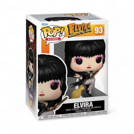 Funko Elvira POP! Icons Vinyl Figure Elvira Broom