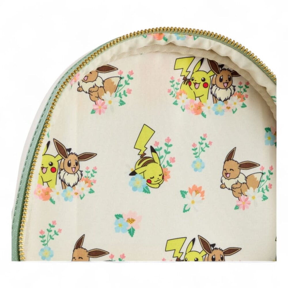 Loungefly Pokemon by Loungefly Mini Backpack Pikachu & Eevee Floral Loungefly Pokemon by Loungefly Mini Backpack Pikachu & Eevee Floral