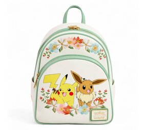 Loungefly Pokemon by Loungefly Mini Backpack Pikachu & Eevee Floral Loungefly Pokemon by Loungefly Mini Backpack Pikachu & Eevee Floral