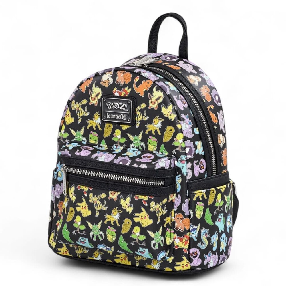 Loungefly Pokemon Mini Backpack Multi Character All Over Print Loungefly Pokemon Mini Backpack Multi Character All Over Print
