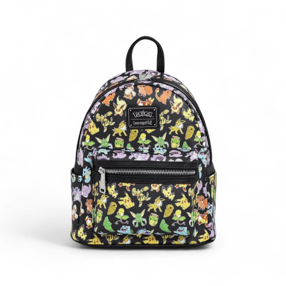 Loungefly Pokemon Mini Backpack Multi Character All Over Print Loungefly Pokemon Mini Backpack Multi Character All Over Print