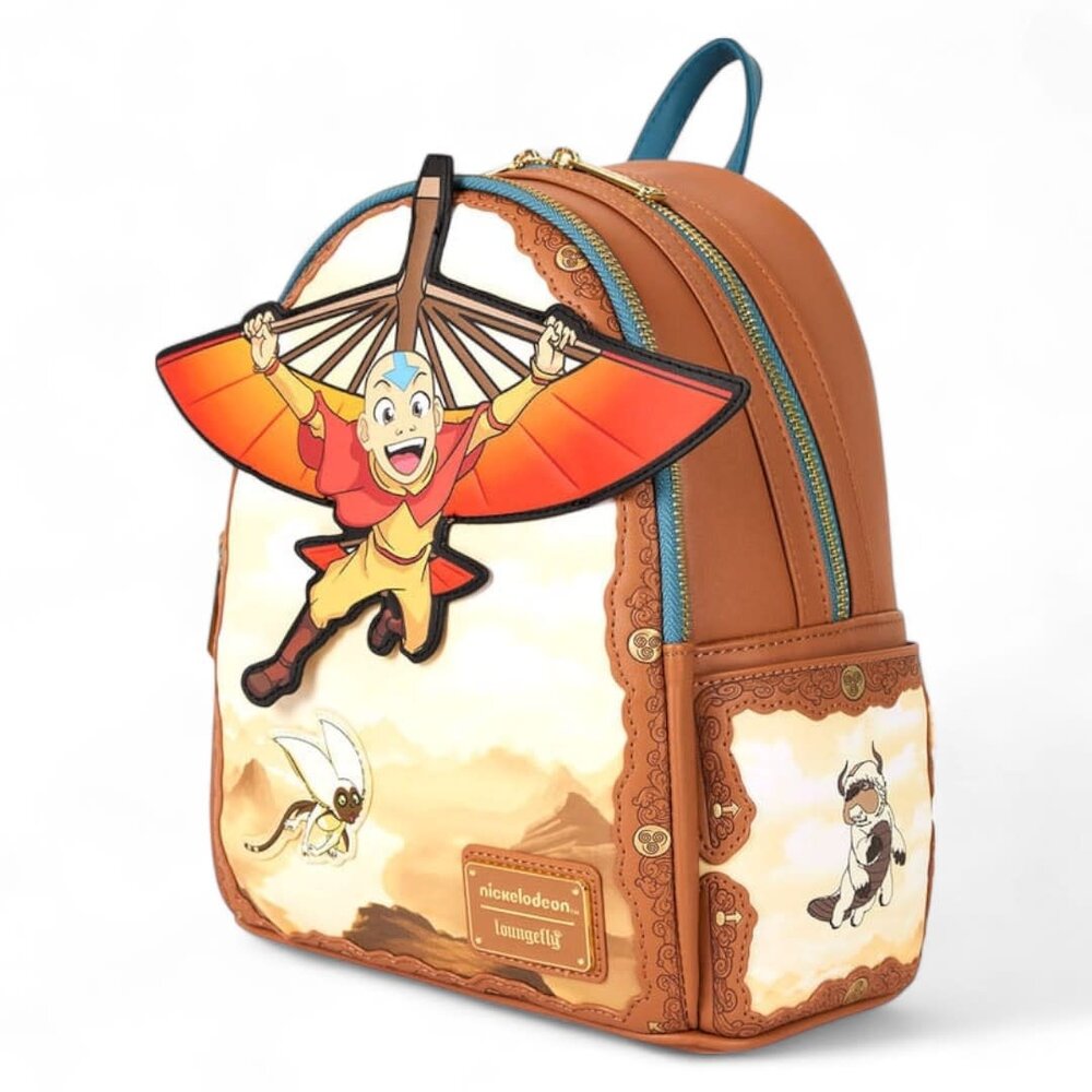 Loungefly Nickelodeon  Mini Backpack Avatar: The Last Airbender Aang Glider Staff