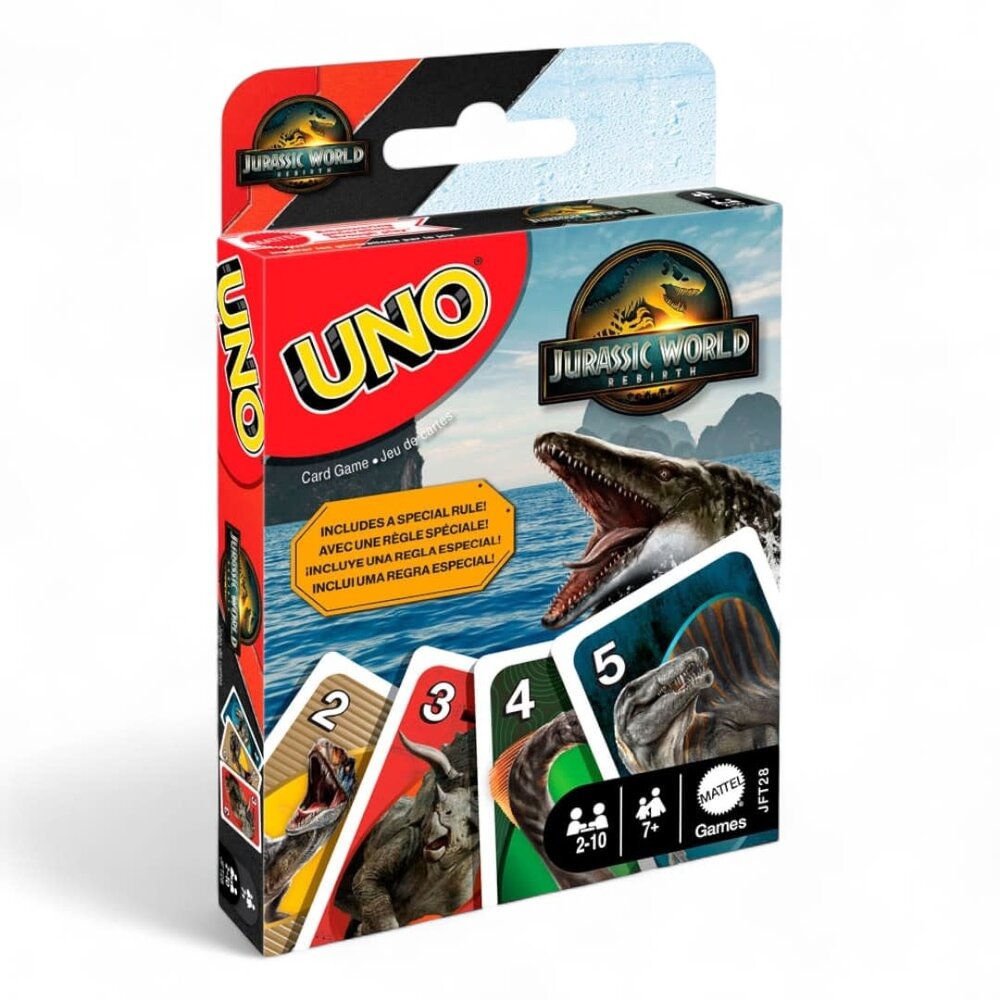 Mattel Jurassic World Rebirth UNO Card Game Mattel Jurassic World Rebirth UNO Card Game