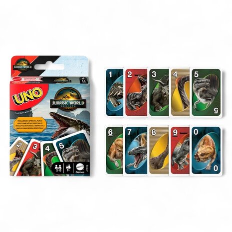Mattel Jurassic World Rebirth UNO Card Game Mattel Jurassic World Rebirth UNO Card Game