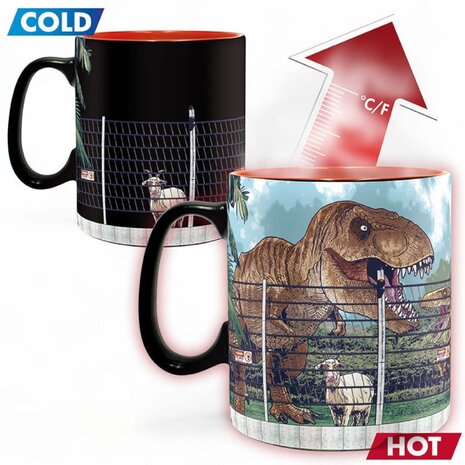 AbyStyle JURASSIC PARK - Mug Heat Change - 460 ml - Gate AbyStyle JURASSIC PARK - Mug Heat Change - 460 ml - Gate
