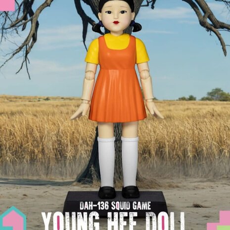 Beast Kingdom Squid Game Action Figure with Sound Young Hee Doll Beast Kingdom Squid Game Action Figure with Sound Young Hee Doll