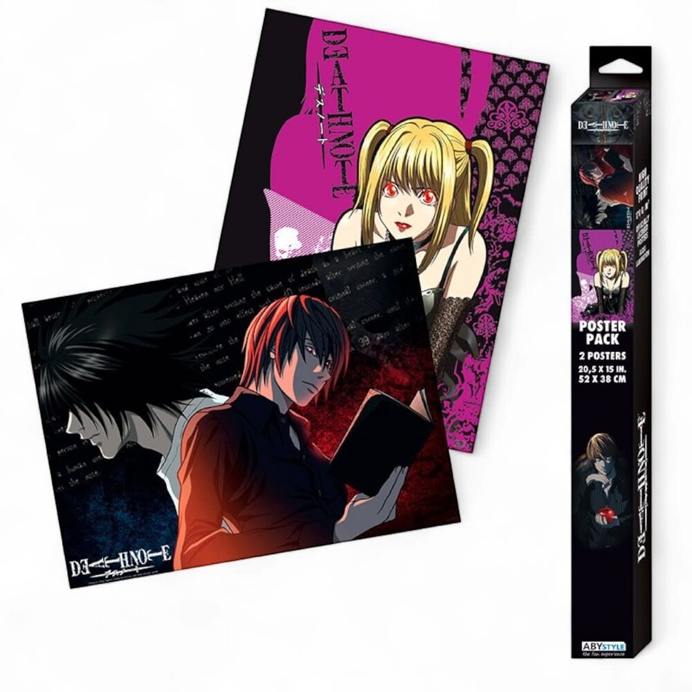 GB eye DEATH NOTE - Set 2 Posters Chibi 52x38 - L vs Light & Misa GB eye DEATH NOTE - Set 2 Posters Chibi 52x38 - L vs Light & Misa