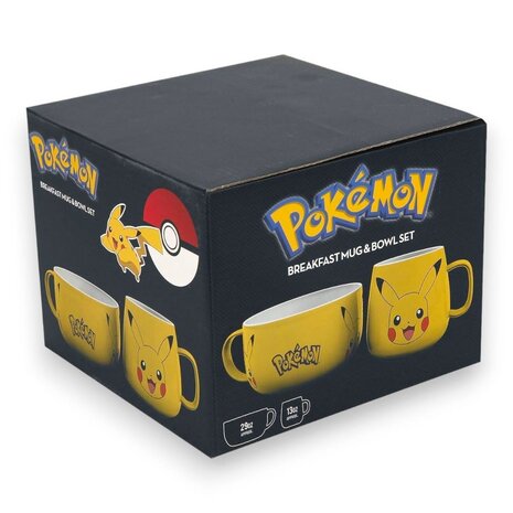 AbyStyle POKEMON - Breakfast Set Mug + Bowl - Pikachu AbyStyle POKEMON - Breakfast Set Mug + Bowl - Pikachu