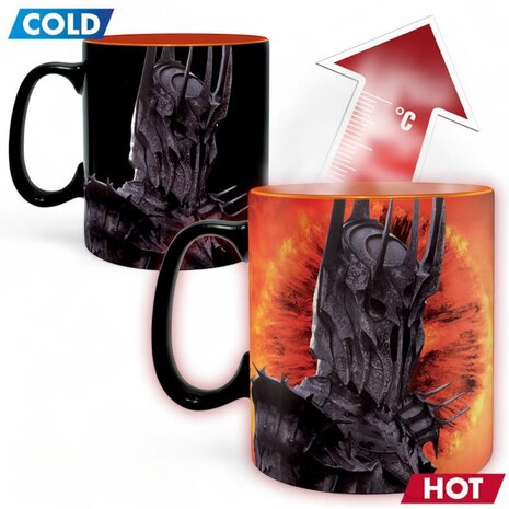 AbyStyle LORD OF THE RINGS - Mug Heat Change - 460 ml - Sauron-cardboard AbyStyle LORD OF THE RINGS - Mug Heat Change - 460 ml - Sauron-cardboard