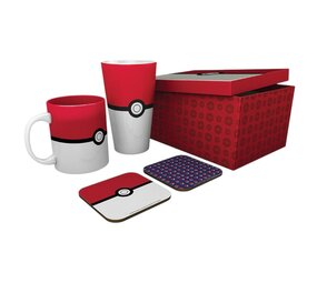 Abysse Corp POKEMON - Pck Glass XXL + Mug + 2 Coasters "Pokéball" Abysse Corp POKEMON - Pck Glass XXL + Mug + 2 Coasters "Pokéball"