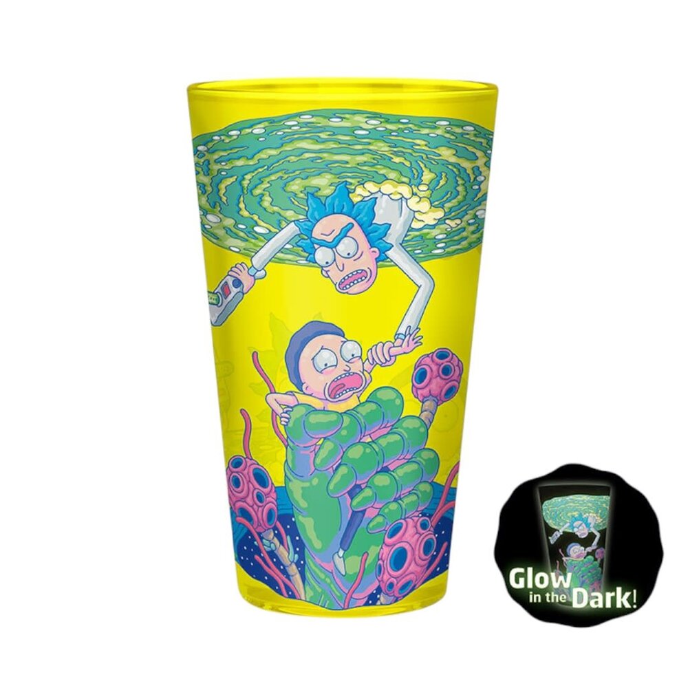 AbyStyle RICK AND MORTY - Pck Glass XXL +Mug+ 2 Coasters"Pattern AbyStyle RICK AND MORTY - Pck Glass XXL +Mug+ 2 Coasters"Pattern