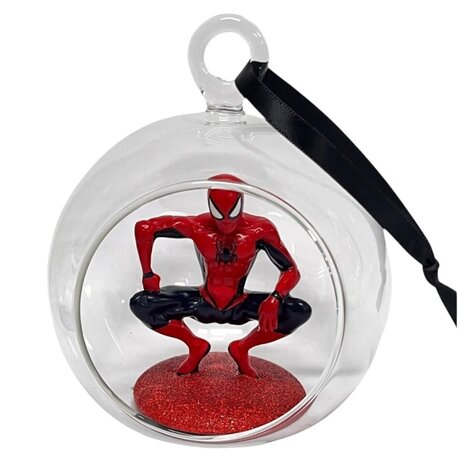 ChristmasInspirations Glass open bauble 3D figure Spider-Man ChristmasInspirations Glass open bauble 3D figure Spider-Man