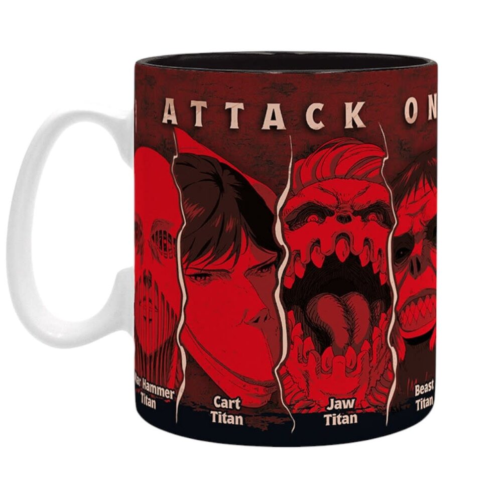 AbyStyle ATTACK ON TITAN - Mug - 460 ml - All Titans - subli - AbyStyle ATTACK ON TITAN - Mug - 460 ml - All Titans - subli -