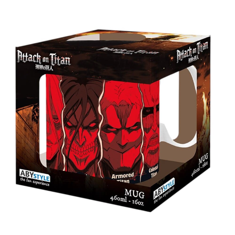 AbyStyle ATTACK ON TITAN - Mug - 460 ml - All Titans - subli - AbyStyle ATTACK ON TITAN - Mug - 460 ml - All Titans - subli -