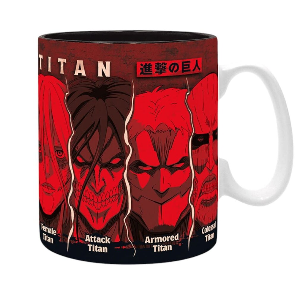 AbyStyle ATTACK ON TITAN - Mug - 460 ml - All Titans - subli - AbyStyle ATTACK ON TITAN - Mug - 460 ml - All Titans - subli -