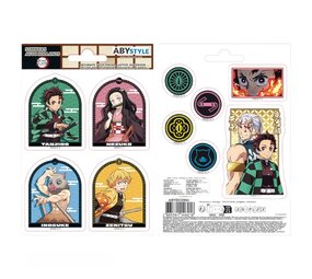 AbyStyle DEMON SLAYER - Stickers -16x11cm/2 sheets - Entertainment district AbyStyle DEMON SLAYER - Stickers -16x11cm/2 sheets - Entertainment district
