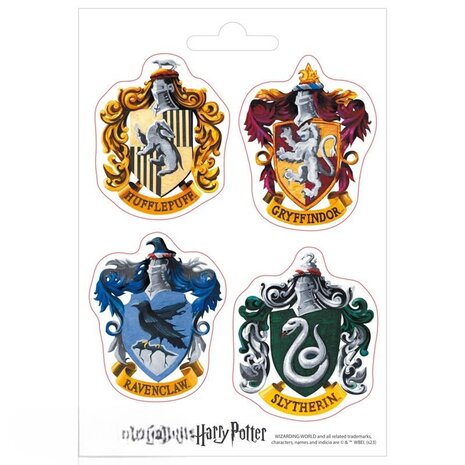 AbyStyle HARRY POTTER - Stickers - 16x11cm/ 2 sheets - Hogwarts Houses