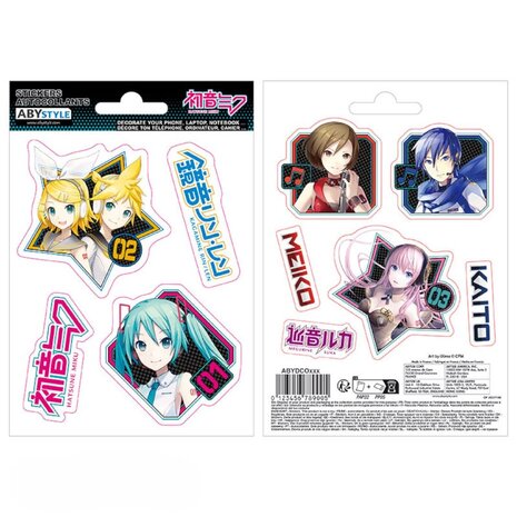 AbyStyle HATSUNE MIKU - Stickers - 16x11cm/ 2 sheets - Characters AbyStyle HATSUNE MIKU - Stickers - 16x11cm/ 2 sheets - Characters