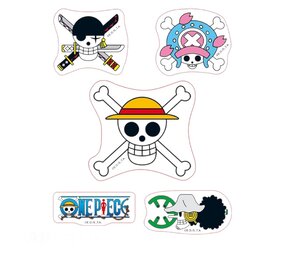 AbyStyle ONE PIECE - Stickers - 16x11cm/ 2 sheets - Straw Hat Skulls AbyStyle ONE PIECE - Stickers - 16x11cm/ 2 sheets - Straw Hat Skulls