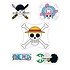 ONE PIECE - Stickers - 16x11cm/ 2 sheets - Straw Hat Skulls ONE PIECE - Stickers - 16x11cm/ 2 sheets - Straw Hat Skulls