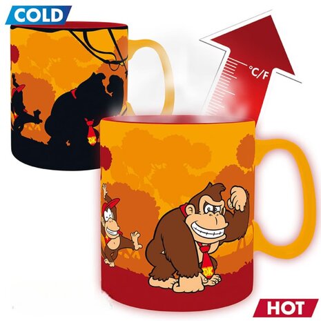Abysse Corp DONKEY KONG - Mug Heat Change - 460 ml - Donkey Kong - Abysse Corp DONKEY KONG - Mug Heat Change - 460 ml - Donkey Kong -