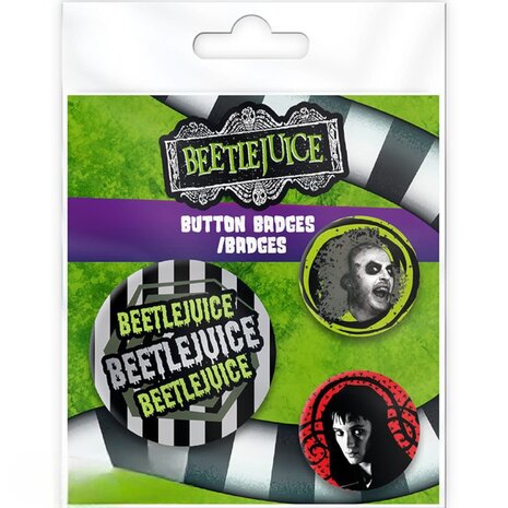 AbyStyle BEETLEJUICE- Badge Pack - Beetlejuice Beetlejuice AbyStyle BEETLEJUICE- Badge Pack - Beetlejuice Beetlejuice